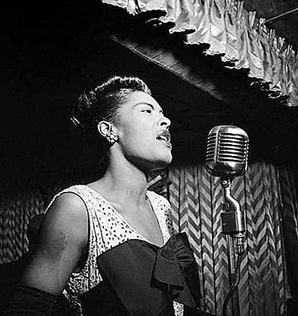 Americký jazzový spevák Billie Holiday