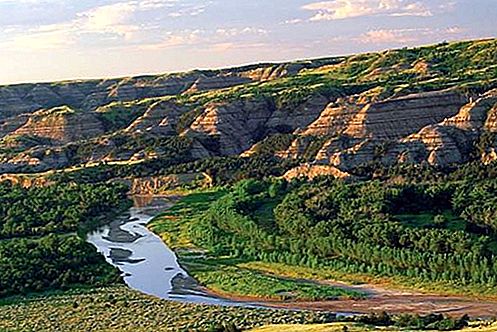Rijeka Mala rijeka Missouri, sjeverozapadno Sjedinjene Države