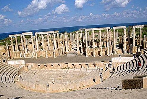 Bandar purba Leptis Magna, Libya