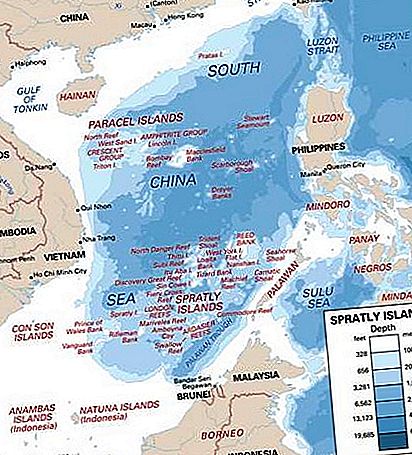 Spratly-eilanden riffen, scholen, atollen en eilandjes, Zuid-Chinese Zee