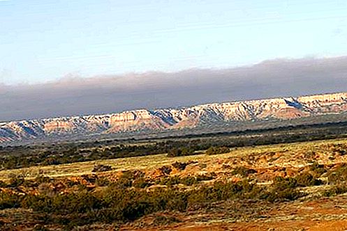 Geologická vlastnosť Caprock Escarpment, Texas, Spojené štáty americké