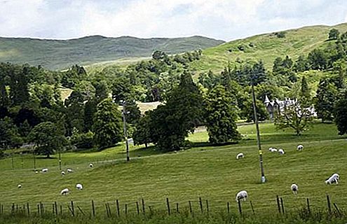 Η περιοχή Trossachs, Σκωτία, Ηνωμένο Βασίλειο