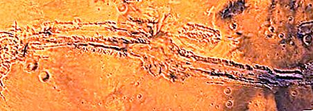 Περιοχή φαραγγιού Valles Marineris, Άρης