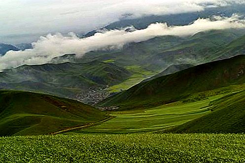 Montagne dei monti Qilian, Cina
