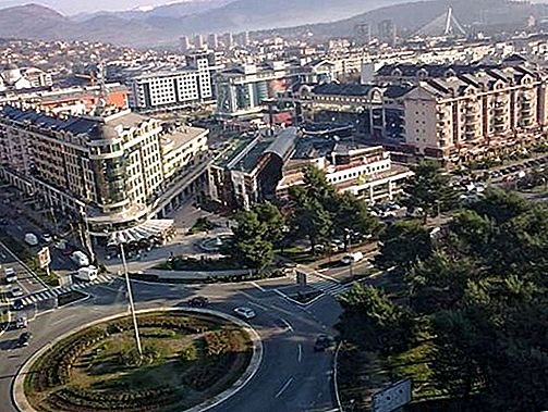 Podgorica nationella huvudstad, Montenegro