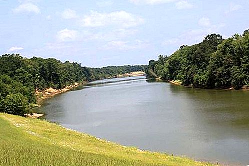 Река Black Warrior River, Алабама, САЩ