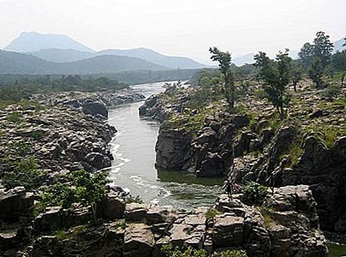 Kaveri folyó folyó, India