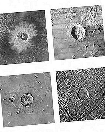 Meteorite crater landform