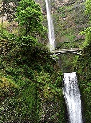 マルトノマ滝滝、オレゴン州、アメリカ合衆国