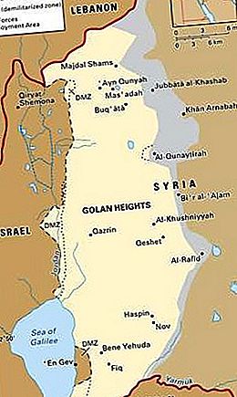 Golan Heights bölgesi, Orta Doğu