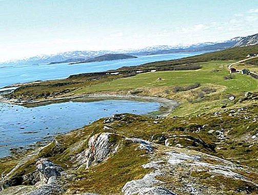 Porsangeno fiordas, Norvegija