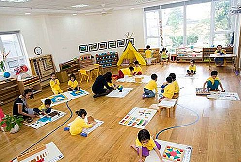 Educación de las escuelas Montessori