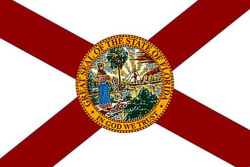 Bandiera della bandiera dello stato degli Stati Uniti della Florida