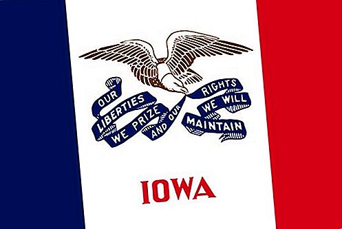 Bendera Iowa Amerika Syarikat bendera