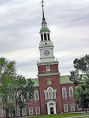 Ang kolehiyo ng Dartmouth College, Hanover, New Hampshire, Estados Unidos
