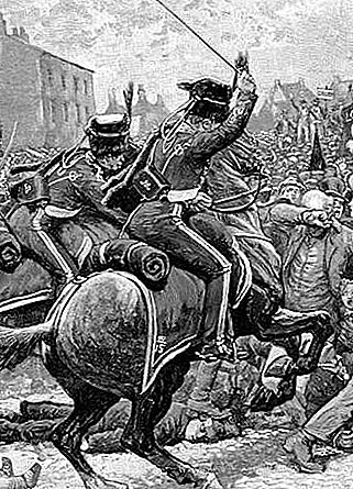 Peterloo Massacre Engelse geschiedenis [1819]