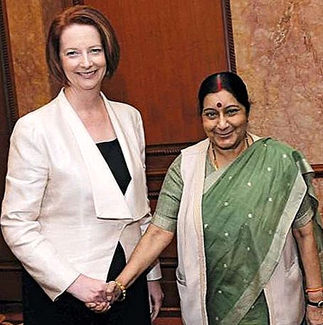Político indio Sushma Swaraj