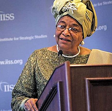 Ellen Johnson Sirleaf president i Liberia