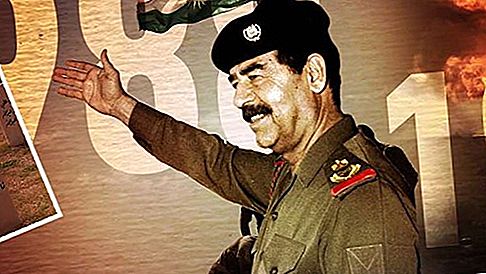 Irakin presidentti Saddam Hussein