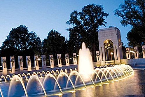 第二次世界大战国家纪念碑，华盛顿，哥伦比亚特区，美国