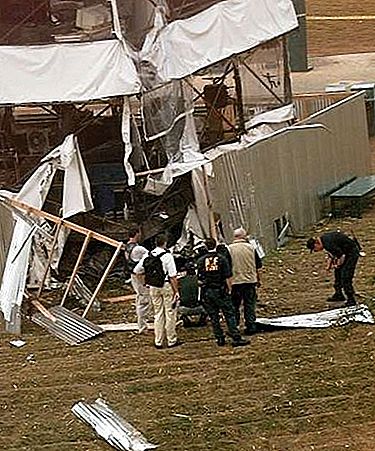 تفجير دورة الألعاب الأولمبية في أتلانتا في تفجير 1996 ، جورجيا ، الولايات المتحدة