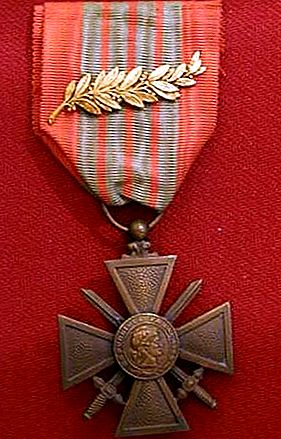 Croix de Guerre award ng militar ng Pransya