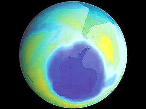 Atmosphärisches Phänomen des Ozonabbaus
