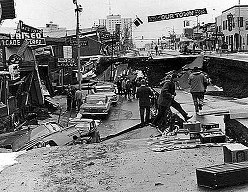 زلزال ألاسكا عام 1964 الولايات المتحدة