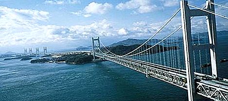 Seto Große Brückenbrücke, Honshu-Sakaide, Japan