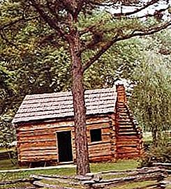 Pag-log cabin building