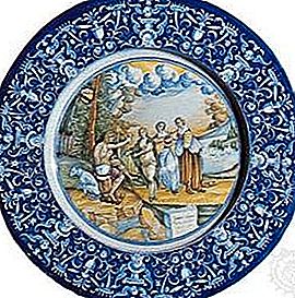 Istoriato stil keramikk dekorasjon