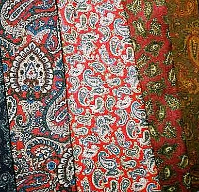 Paisley tekstilmønster