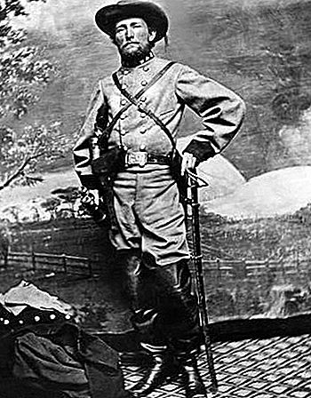 Pegawai tentera dan negarawan John Singleton Mosby Confederate